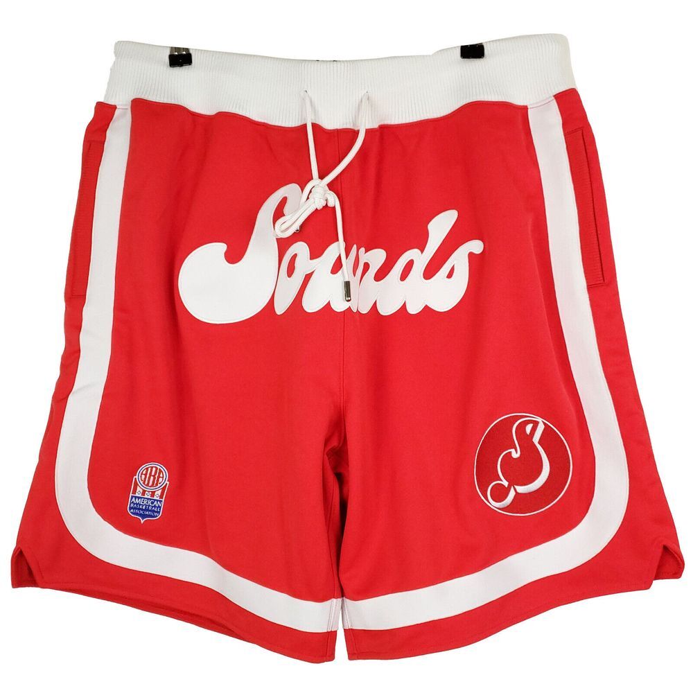 Just Donā Memphis Sounds Mitchell & Ness XL XLarge ABA Jersey Shorts Red NWT